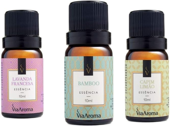  Kit 3 Essencias Via Aroma